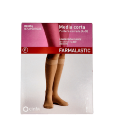 MEDIA CORTA FARMALASTIC FTE C/PUNTE PQÑA – foto del producto media corta farmalastic