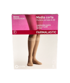 MEDIA CORTA FARMALASTIC FTE C/PUNTE EXTR – foto del producto media corta farmalastic