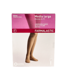 MEDIA LARGA FARMALASTIC FUERTE BLON EXT – foto del producto media larga farmalastic