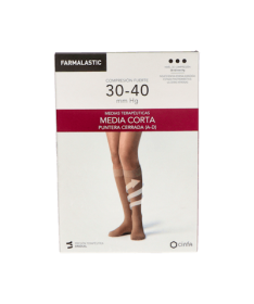 MEDIA CORTA FARMALASTIC FTE C/PUN R PLUS – foto del producto media corta farmalastic
