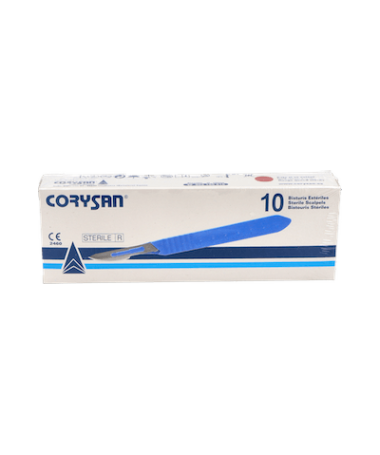 BISTURI COMPLETO CORYSAN N 10 10 UD – foto del producto tejido bisturi completo