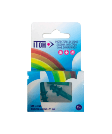 TAPONES ITOH OIDOS SILICONA NIÑOS 2UND – foto del producto cada tapones itoh