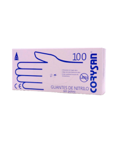 GUANTES NITRILO CORYSAN T/XP 100 UND – foto del producto tejido guantes nitrilo
