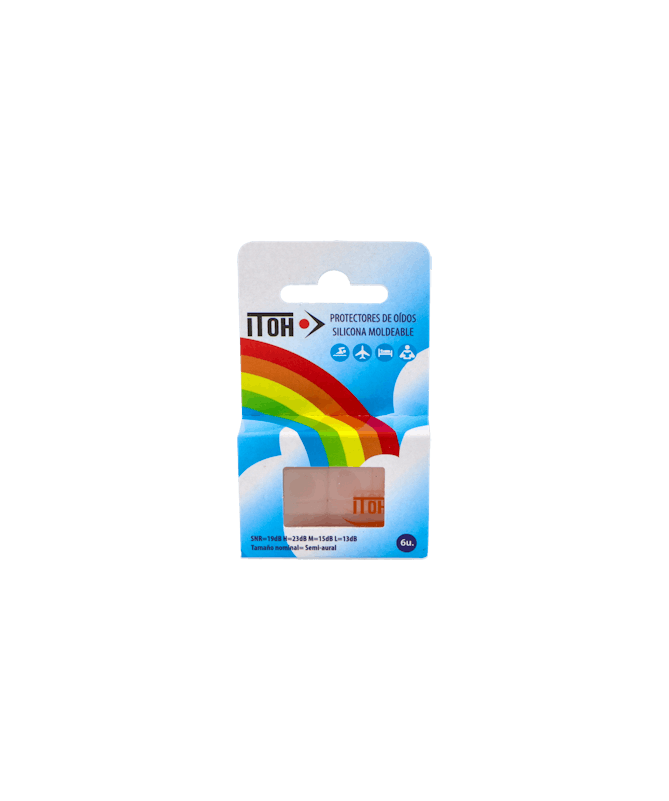 TAPONES OIDO ITOH SILICONA 6 UND. – foto del producto cada tapones oido