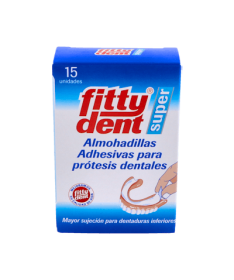 FITTYDENT ALMOHADILLAS ADHESIVAS 15U – foto del producto cada fittydent almohadillas