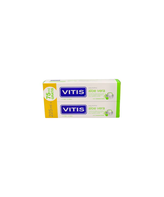 VITIS ALOE VERA PASTA DENT MANZ 2X150 ML – foto del producto vitis aloe vera