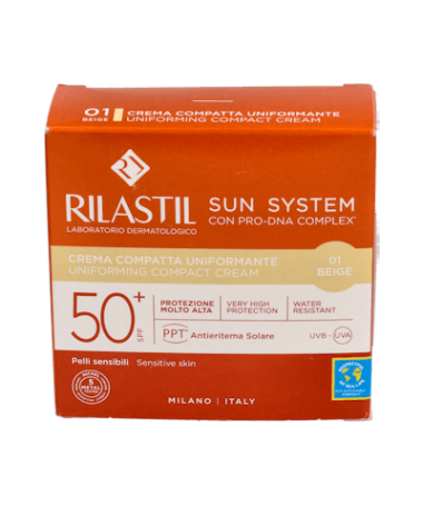 SUN SYSTEM 50+ COMPACTO BEIGE 10G – foto del producto cada sun system