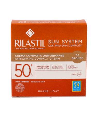 SUN SYSTEM 50+ COMPACTO BRONZE 10G – foto del producto cada sun system