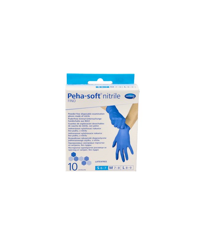 GUANTES PEHA S NITR FIN PQ 10U – foto del producto cada guantes peha