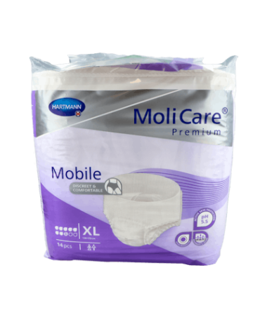 MOLICARE MOBILE T/XL P/14 8 GOTAS – foto del producto tejido molicare mobile