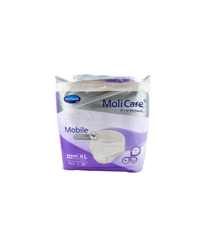 MOLICARE MOBILE T/XL P/14 8 GOTAS – foto del producto tejido molicare mobile