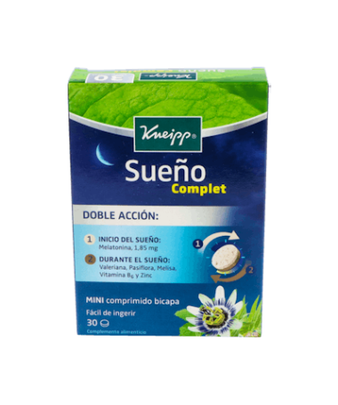KNEIPP SUEÑO COMPLET 30 COMPRIMIDOS – foto del producto extracto valeriana officinalis