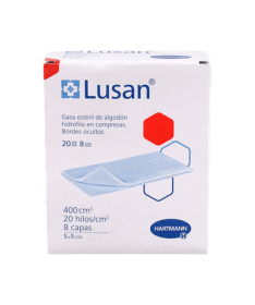COMPRESAS GASA ESTERIL LUSAN 25 UND – foto del producto cada compresas gasa