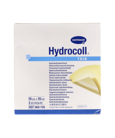 HYDROCOLL THIN 10X10 CM. 3 APOSITOS – foto del producto cada hydrocoll thin