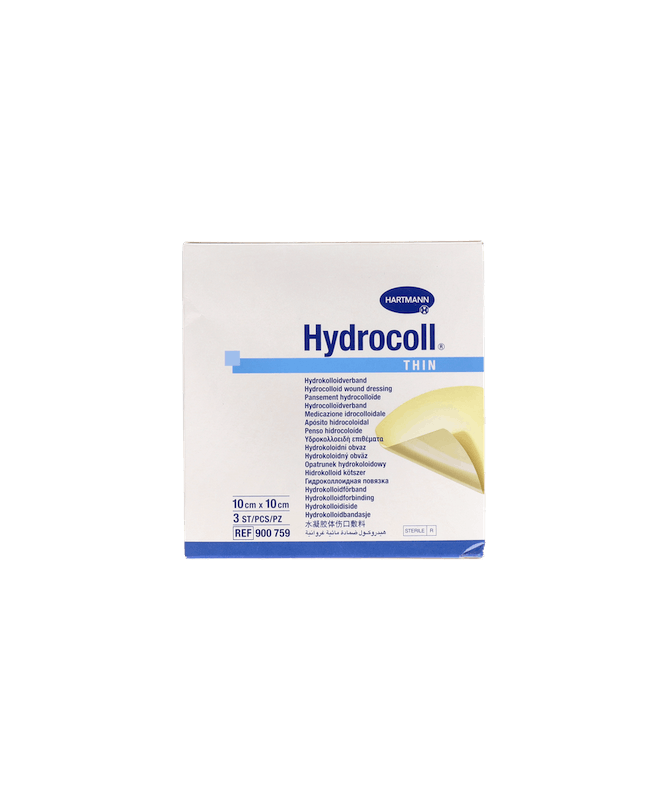 HYDROCOLL THIN 10X10 CM. 3 APOSITOS – foto del producto cada hydrocoll thin