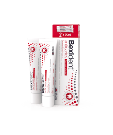 BEXIDENT SMILE GO ANTICARIES PASTA 2X25 – foto del producto cada bexident smile