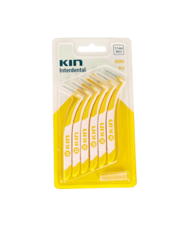 CEPILLO INTERDENTAL KIN MINI 6 UDES – foto del producto cada cepillo interdental