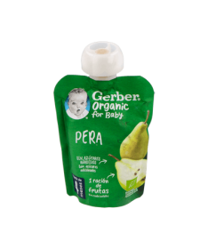 GERBER POUCH ORGANIC PERA 90G – foto del producto cada gerber pouch