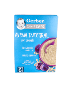 GERBER PAPILLA AVENA CON CIRUELA 1X250G – foto del producto cada gerber papilla