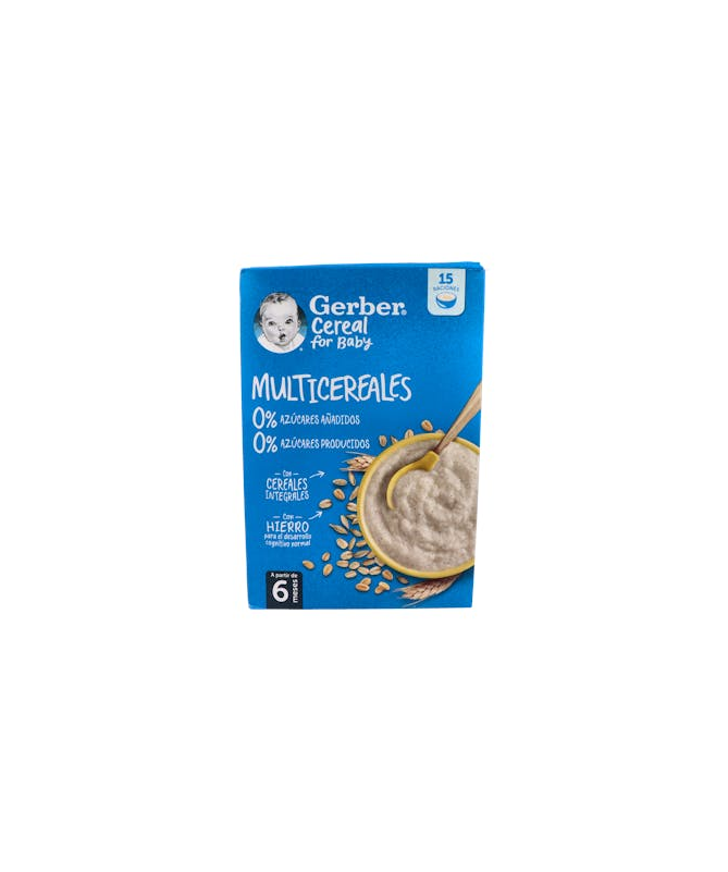 GERBER MULTICEREALES 0% S/AZUCARES 270GR – foto del producto cada gerber multicereales GERBER MULTICEREALES 0% S/AZUCARES 270GR – foto del producto cada gerber multicereales