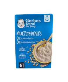 GERBER MULTICEREALES 0% S/AZUCARES 270GR – foto del producto cada gerber multicereales