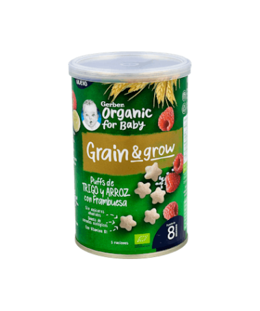 GERBER PUFF SNACK ORGANIC CER-FRAM 1x35G – foto del producto cada gerber puff