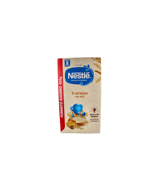 NESTLE PAPILLA 8 CERE CON MIEL 950 GR – foto del producto cada nestle papilla NESTLE PAPILLA 8 CERE CON MIEL 950 GR – foto del producto cada nestle papilla