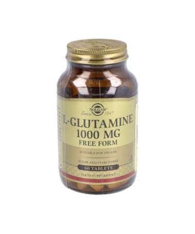 L GLUTAMINA 1000 MG 60 COMP SOLGAR – foto del producto cada glutamina 1000
