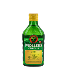 MOLLER´S ACEITE DE BACALAO 250 ML LIMON – foto del producto cada moller aceite