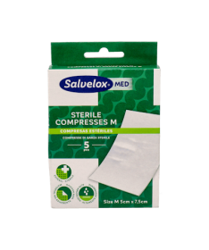 SALVELOX MED COMPRESAS ESTERIL M 5 UD – foto del producto cada salvelox med