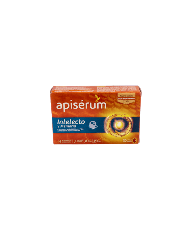 APISERUM INTELECTO 30 CAPSULAS – foto del producto cada apiserum intelecto