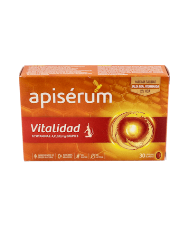 APISERUM VITALIDAD 30 CAPS BLANDAS – foto del producto cada apiserum vitalidad