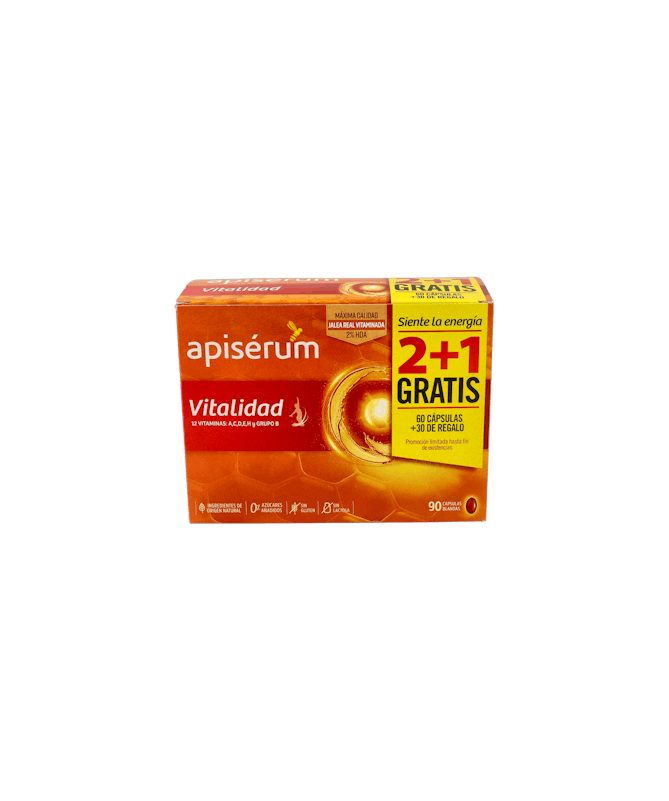 APISERUM VITAMINAS CAPSULAS PACK 3M – foto del producto vitaminas cada apiserum