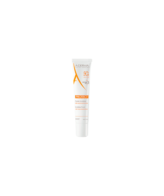 A-DERMA PROTECT FLUIDO SPF50 + 40 ML – foto del producto cada derma protect