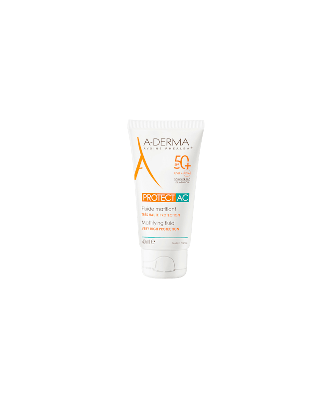 A-DERMA PROTECT AC FLUID MATI SPF50+40ML – foto del producto cada derma protect