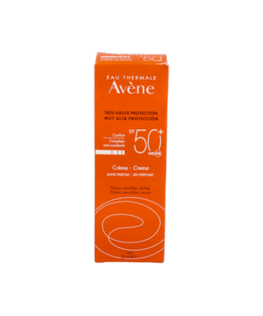AVENE SPF50+ CREMA SIN PERFUME 50ML – foto del producto cada avene spf50