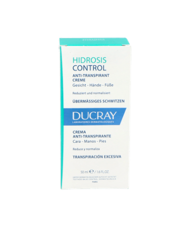 DUCRAY HIDROSIS CONTROL CREMA MAN-PIE 50 – foto del producto cada ducray hidrosis