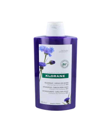 KLORANE CHAMPU CENTAUREA BIO 400 ML – foto del producto cada klorane champu