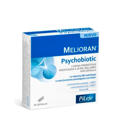 MELIORAN PSYCHOBIOTIC 30 CAPSULAS – foto del producto cada melioran psychobiotic
