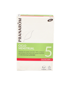OLEOCAPS 5 CICLO MENSTRUAL BIO 30 CAPS – foto del producto cada oleocaps ciclo
