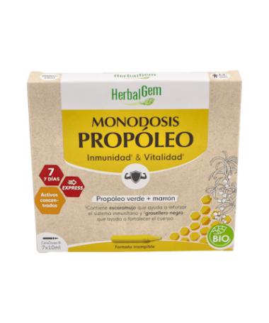 HERBALGEM PROPOLEO MONOD BIO 7X10 ML – foto del producto cada herbalgem propoleo