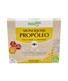 HERBALGEM PROPOLEO MONOD BIO 7X10 ML – foto del producto cada herbalgem propoleo