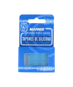 TAPONES OIDO MARIES SILICONA 6 UND – foto del producto cada tapones oido