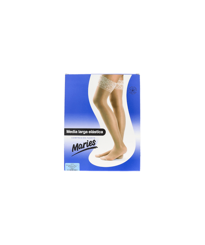 MEDIA LARGA MARIES FUERTE BLONDA BEIG T2 – foto del producto cada media larga