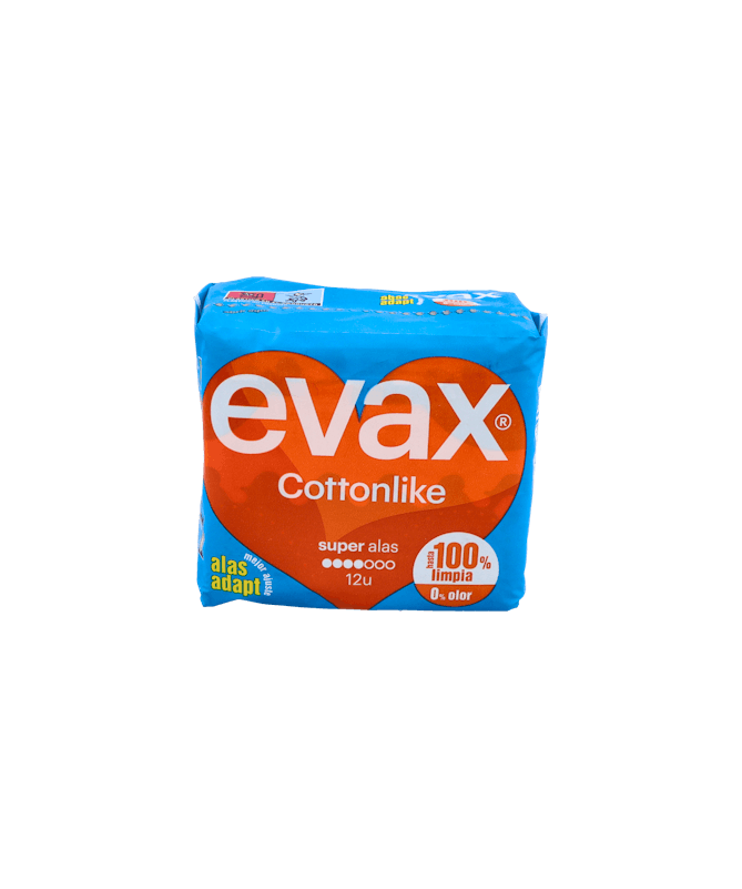 EVAX COMPRESA COTTONLIKE ALAS SUPER 14 U – foto del producto cada evax compresa EVAX COMPRESA COTTONLIKE ALAS SUPER 14 U – foto del producto cada evax compresa