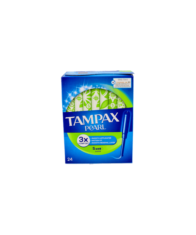 TAMPONES TAMPAX PEARL SUPER 24 UNIDADES – foto del producto tampones tampax pearl TAMPONES TAMPAX PEARL SUPER 24 UNIDADES – foto del producto tampones tampax pearl