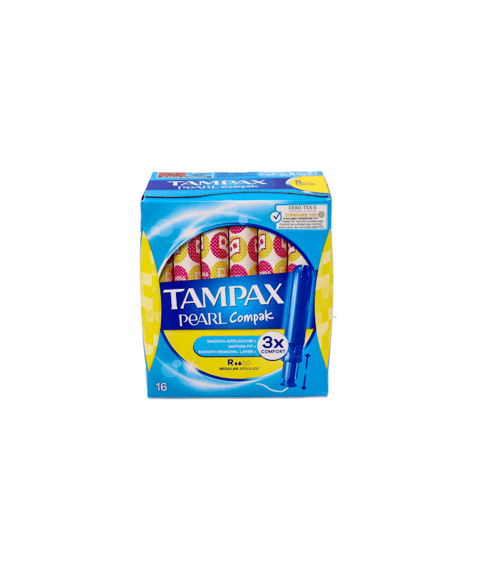 TAMPAX COMPAK PEARL REGULAR 16 UNIDADES – foto del producto tampax compak pearl TAMPAX COMPAK PEARL REGULAR 16 UNIDADES – foto del producto tampax compak pearl