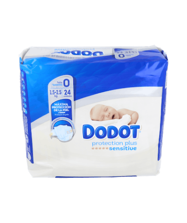 DODOT SENSITIVE R NAC 0 HASTA 2.5KG 24UD – foto del producto cada dodot sensitive