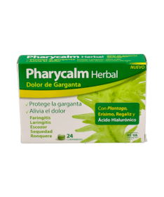 PHARYCALM HERBAL DOLOR GARGANT 24 COMP – foto del producto cada pharycalm herbal