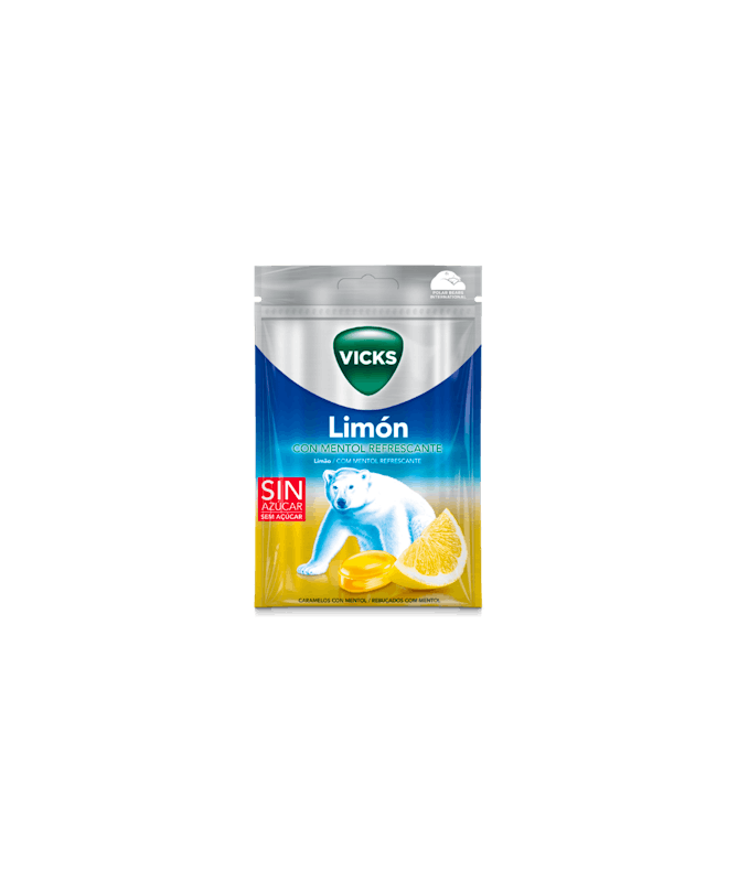 VICKS PRAIMS ZIP LIMON BOLSA 72 GR – foto del producto cada vicks praims